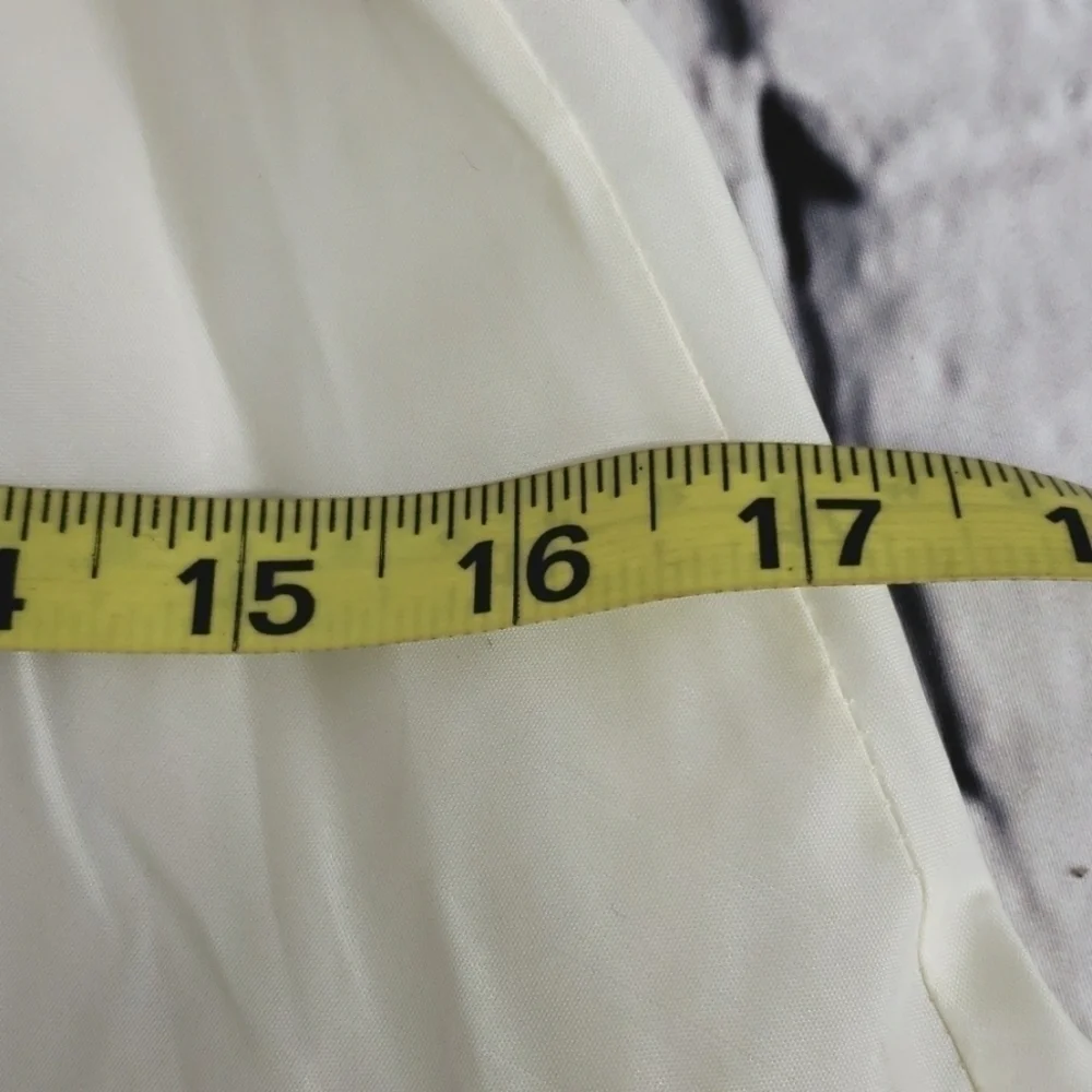 Vintage 50s Half Slip Embroiidered Flowers. Acetate GUC See Pics - Picture 6 of 15